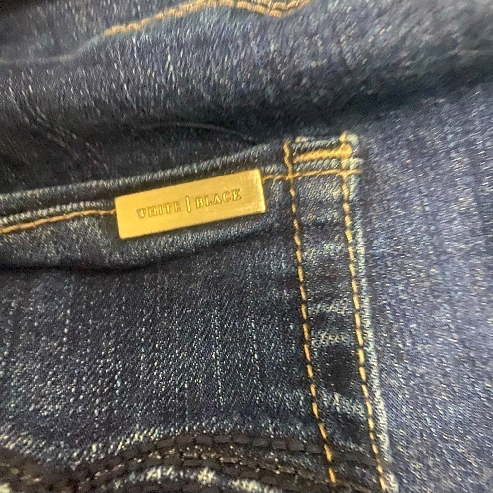 White House Black Market Blanc 10S Slim Ankle Dark Wash Jeans Feel Beautiful - Picture 13 of 13